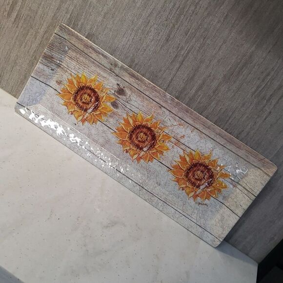 Very Cute Citrus Grove Sunflower Serving Tray / Plant Tray - Picture 2 of 6